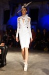 Greta White 99x150 Greta Constantine Goes Navy, Black and White for Spring 2013