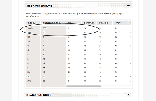 Jcrew Size Chart Notes DelectablyChic 